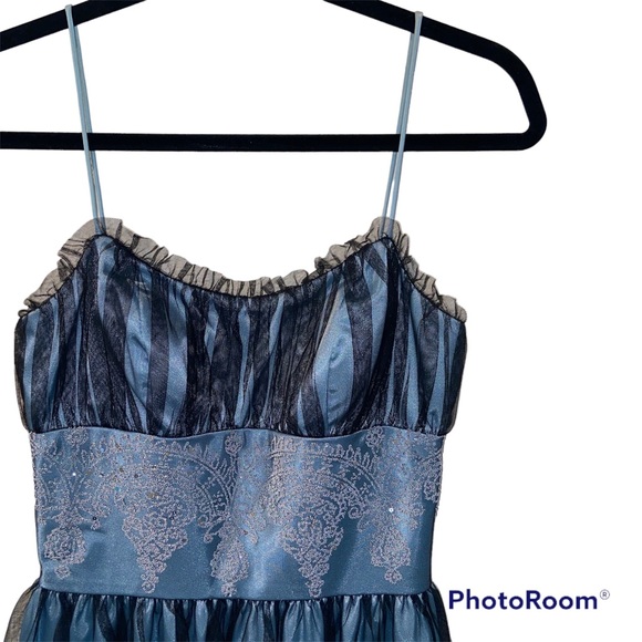 Size 5/6 Morgan & Co. Blue Dress - Picture 2 of 10